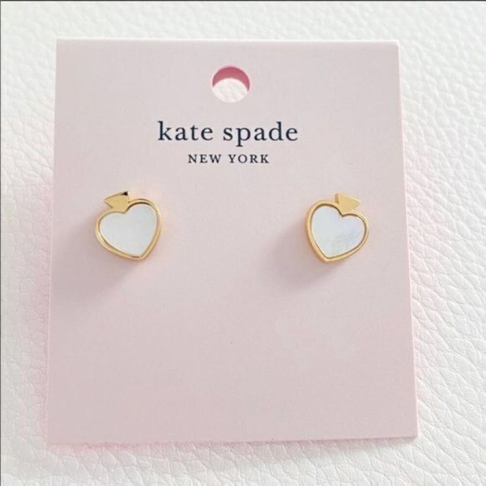 KATE SPADE Signature Clover Gold-tone Stud Earrings NWT